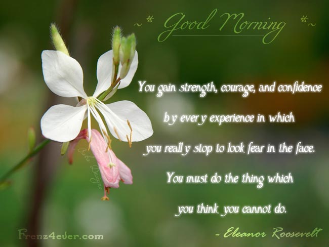 You Gain Strength – Good Morning