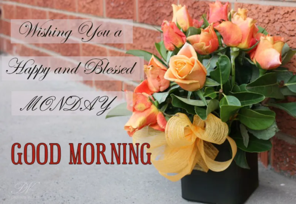 Good Morning Happy And Blessed Monday Photo