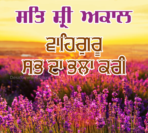 Morning Sat Sri Akal Pic