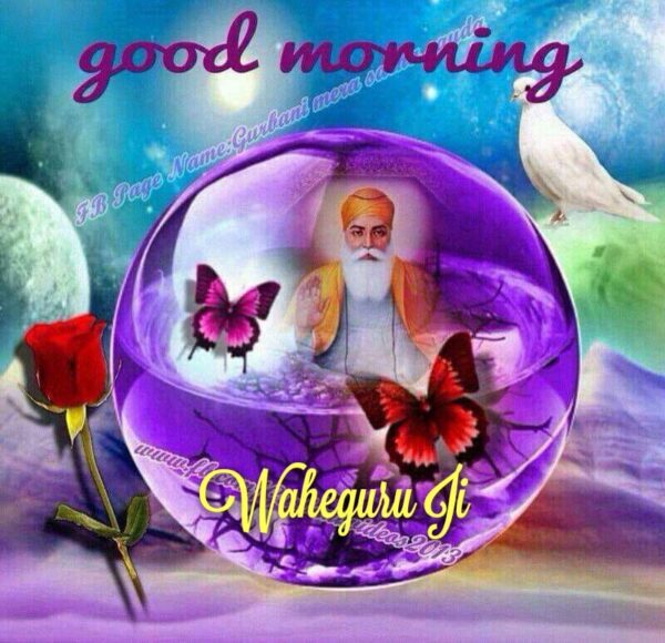 Satnam Waheguru Good Morning Image