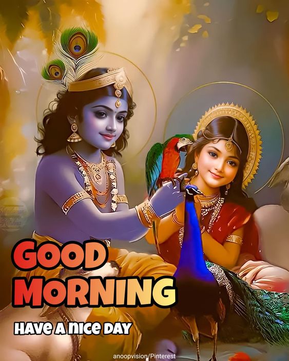 Beautiful Sri Radha Krishna Good Morning Pic