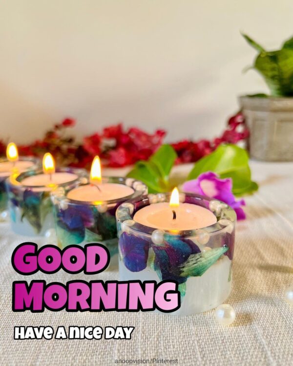 Best Good Morning Candle Photo