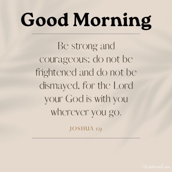 Bible Verse With Good Morning Image