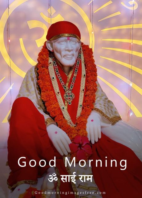 Fantastic Ishwar Sai Baba Good Morning Image Download