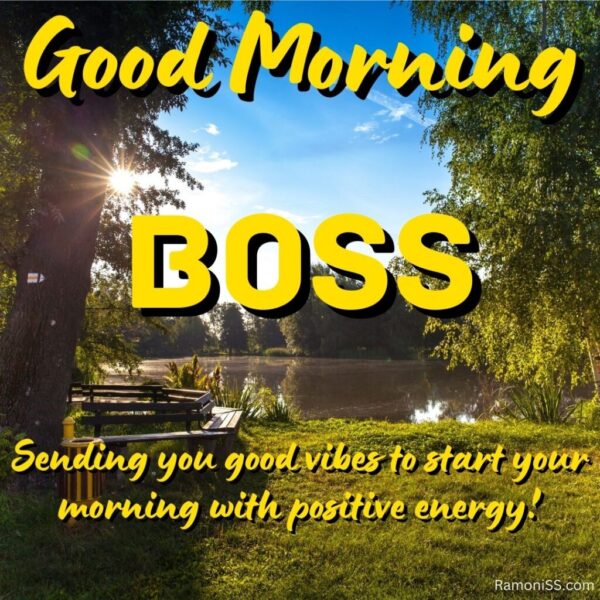 Good Morning Boss Nature Image
