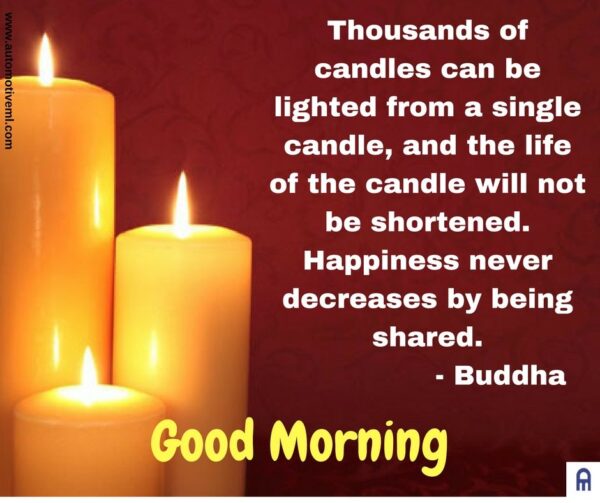 Good Morning Candle