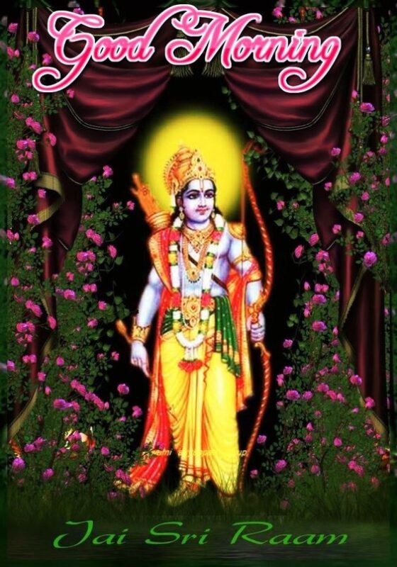 Good Morning Jai Shri Ram Ji Wish Image