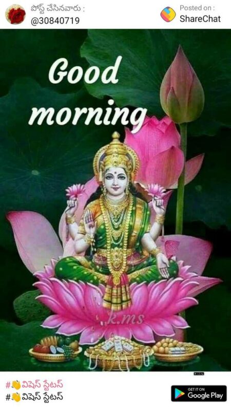 Good Morning Lakshami Mata Beautiful Pic
