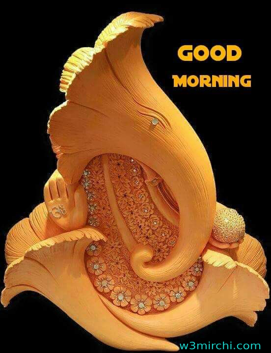Good Morning Lord Ganesha Image