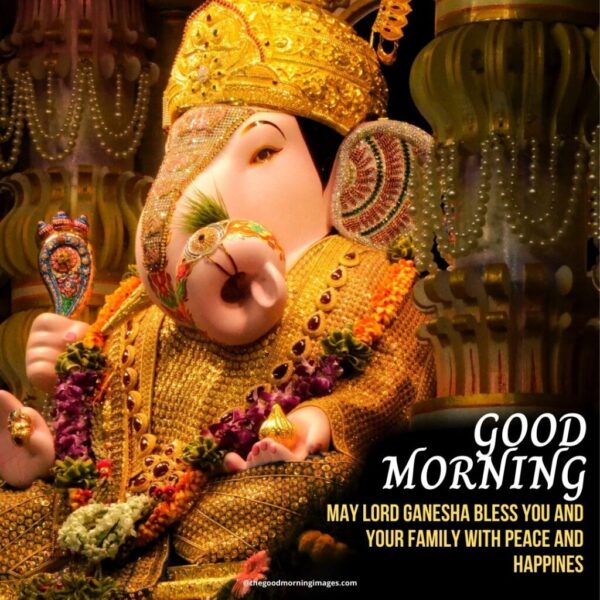 Good Morning May Lord Ganesh Bless You Picture