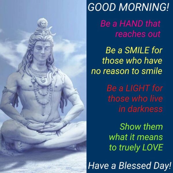 Good Morning Shiva Have A Blessed Day Photo