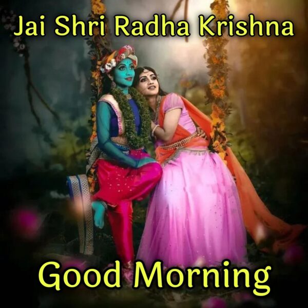 Jai Shree Radha Krishna Good Morning Images