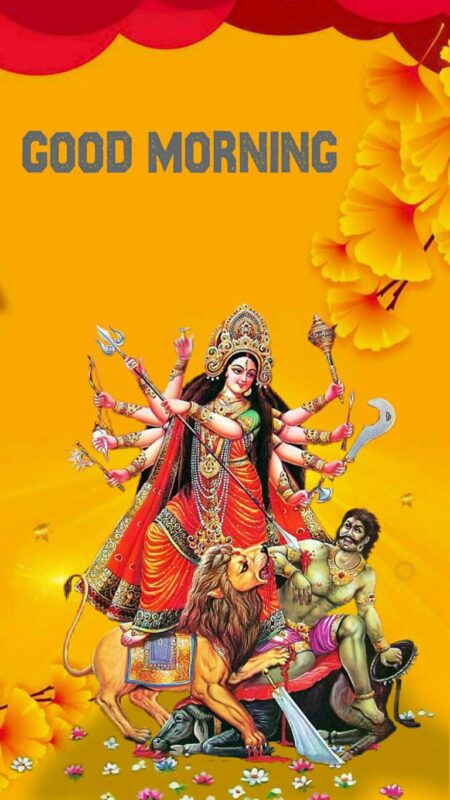 Maa Durga Good Morning Wallpaper