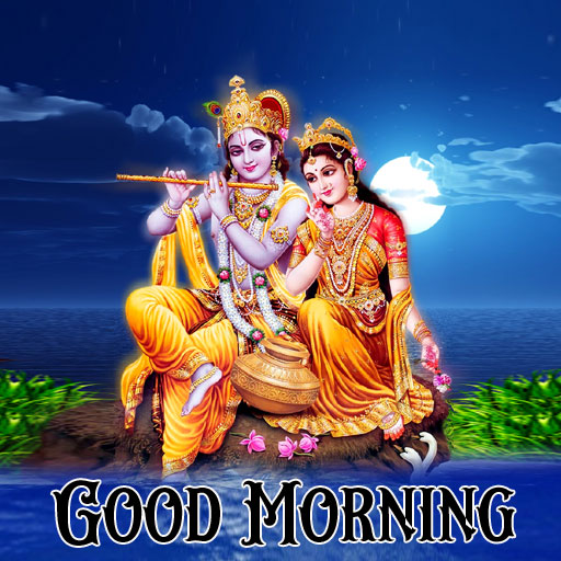 Nice Radha Krishna Good Morning Picture