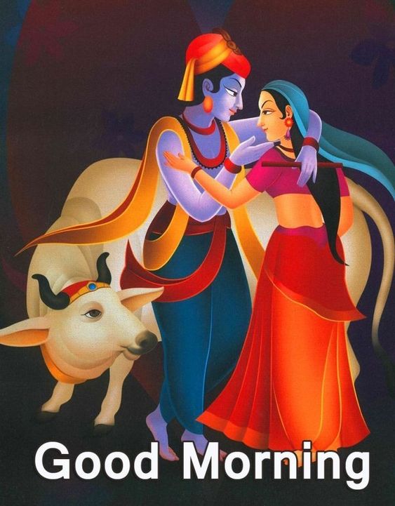 Radha Sri Krishna Good Morning Image