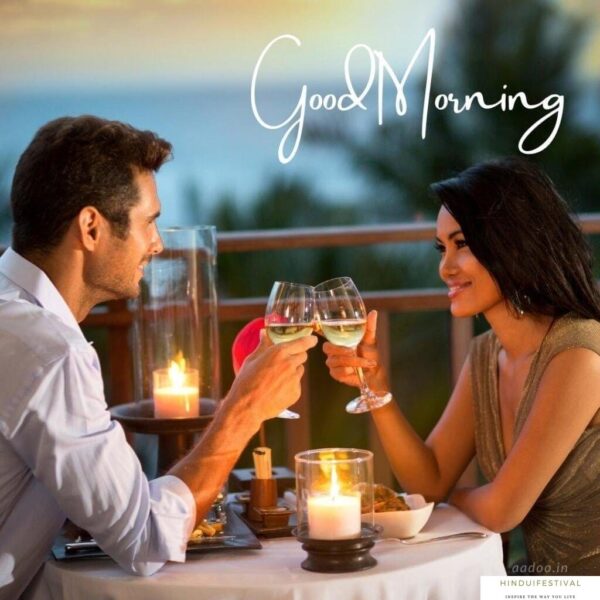 Romantic Good Morning Candle With Beautiful View