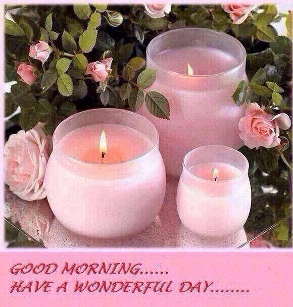 Wonderful Good Morning Candle Pic