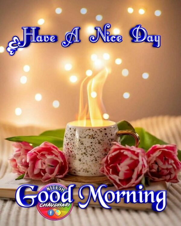 Wonderful Good Morning Candle Picture