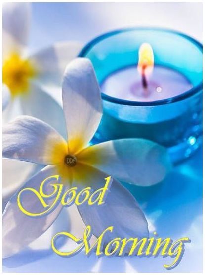 Wonderful Good Morning Candle